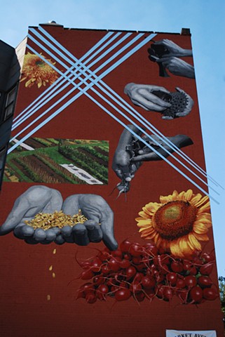 Mural, Augustina Droze, Cleveland, Market Square Park