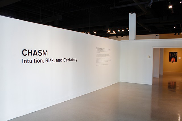 "Chasm" entry gallery, with view of "Reckoning" far right