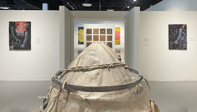 View of Chris Mona / Helen Frederick's gallery in "Chasm"