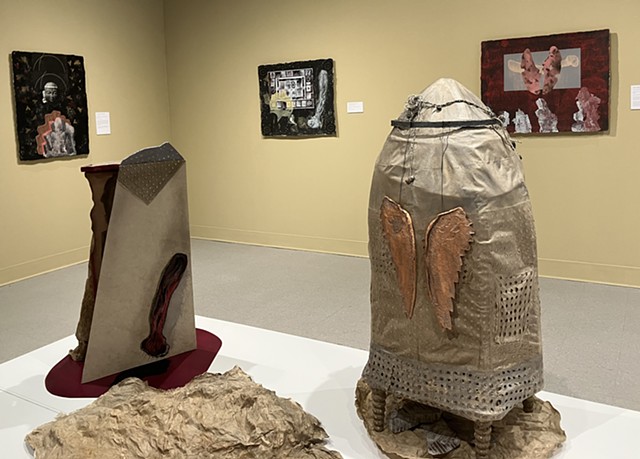 View of Chris Mona / Helen Frederick's gallery in "Chasm"