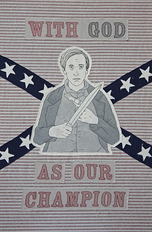 Civil War embroidery art
