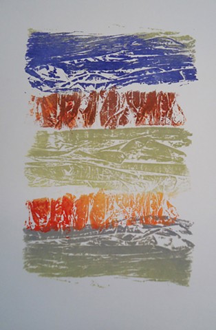 relief printed collagraph 