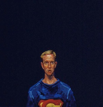 Shawn in a Superman T-Shirt