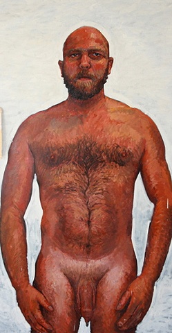 nude, male, man, portrait, painting, art, artist, matthew ivan cherry