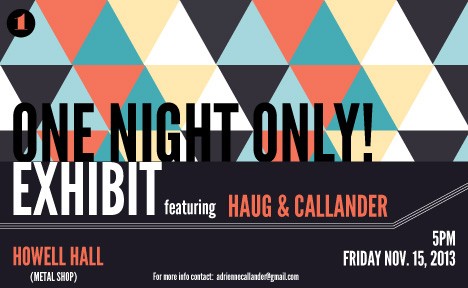 CURATORIAL

ONE NIGHT ONLY
The Metal Shop
Howell Hall
Starkville, Mississippi