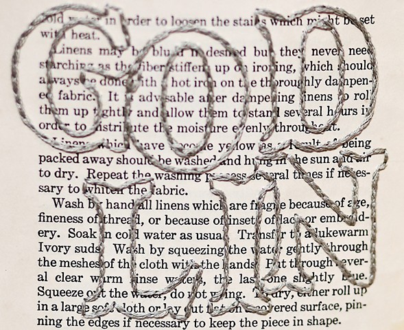 CURATORIAL

HOME EC

June 2-28, 2014
The Cullis Wade Depot Gallery
Mississippi State University
Starkville, Mississippi

Nick DeFord
Ascension (Spotless) 
2013
Hand-embroidery in book
