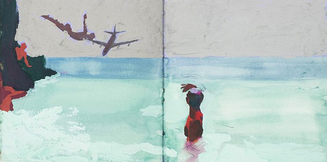 CURATORIAL

COLLAPSE

Gabbe Grodin

Earthbound
Watercolor, gouache and acrylic on paper
8 x 28 in.