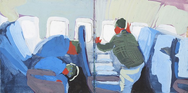CURATORIAL

COLLAPSE

Gabbe Grodin

Travel Trap
Watercolor, gouache and acrylic on paper
8 x 28 in.