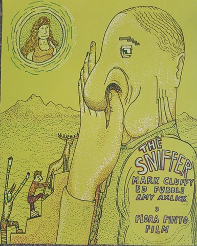 sniffer flora pinto nose poster