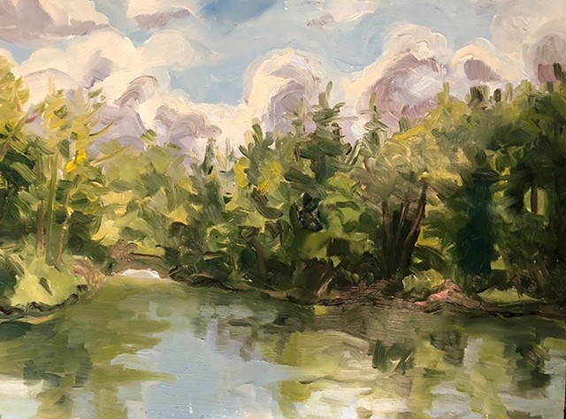 landscape painting, plein air, alla prima, upstate NY painting, contemporary painting