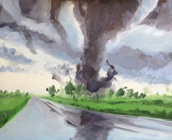 landscape, storm, climate change, painting