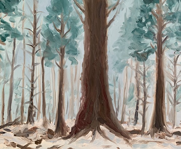 Landscape painting, plein air, alla prima painting, california landscape, Yosemite painting, Sequoia painting,  contemporary landscape