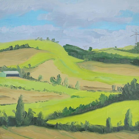 Landscape painting from southern France