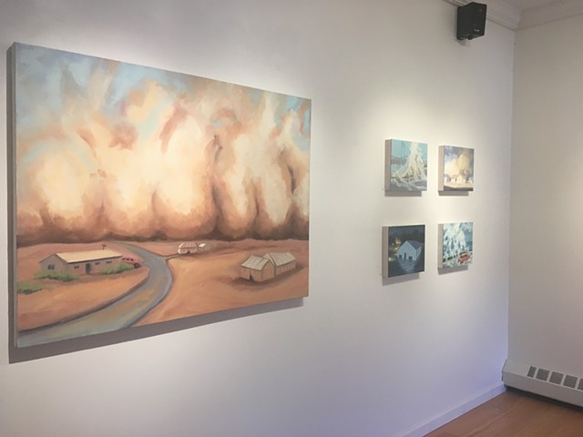 Installation View at Lake George Art Center, "Location, Location, Location"