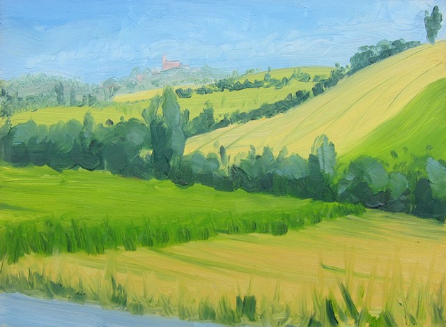 French landscapes, southern France, paintings of France