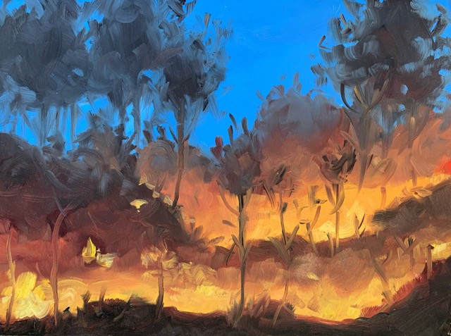 climate art, alla prima, contemporary landscape painting