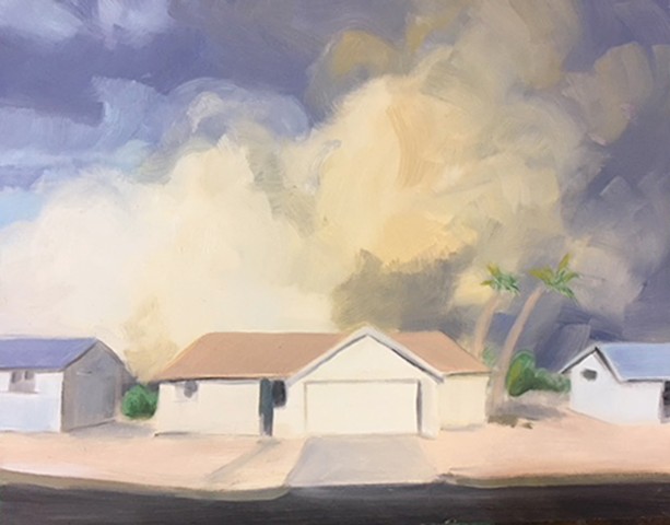 storm art, landscape painting, climate art, all prima painting