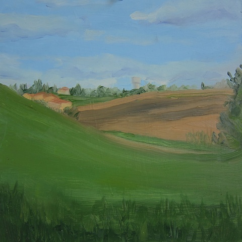 Landscape painting from southern France