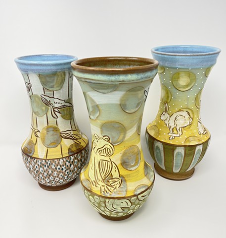 Vases, cups etc