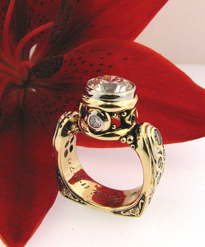 Custom/one of a kind engagement ring. Details remain private upon customers request.