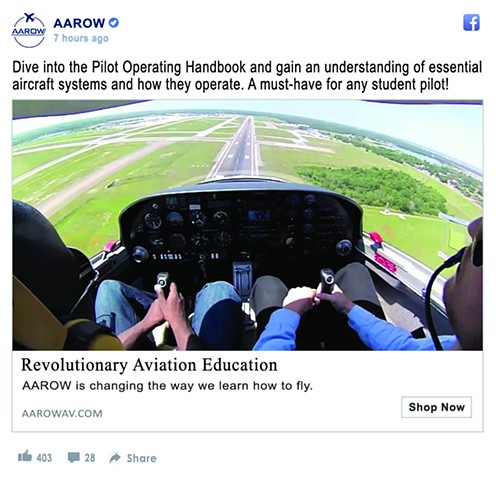 AAROW Facebook Ad Design