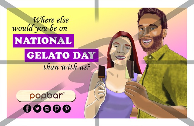 Popbar National Gelato Day promo