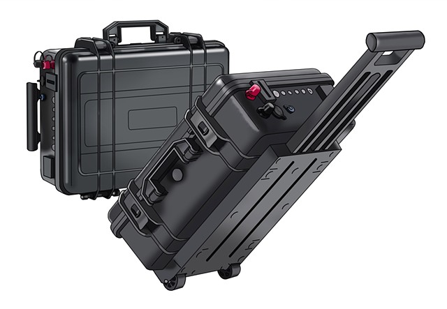 GoBatery Suitcase Lithium Battery Illustration