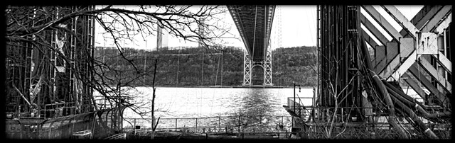 Photograph of George Washington Bridge, New Jersey, Hudson River, by Judith Ebenstein