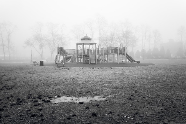 Photograph of Jungle Gym in Riverfront Green Park, Peekskill, NY, by Judith Ebenstein