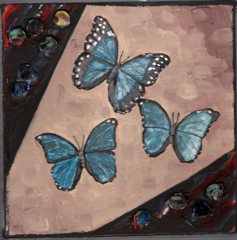 Butterflies & Ghosts 3 SOLD