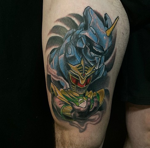 Power Rangers Tattoo - Darius Lipinski / Animal Farm Tattoo Chicago
