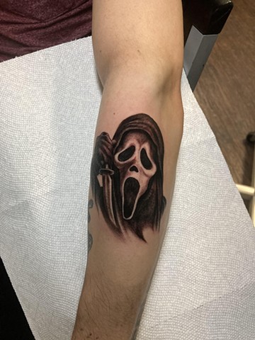 Darius Lipinski Chicago Tattoos Realism Tattoo Artist Horror Movie Tattoos Ghostface