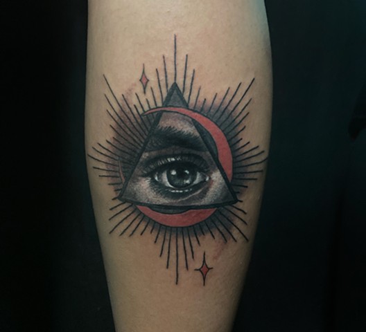 All Seeing Eye Design - Darius Lipinski / Animal Farm Tattoo Chicago