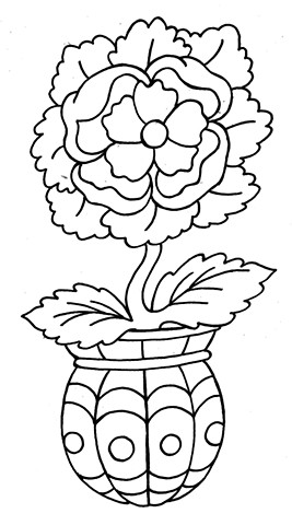 Albrecht Durer inspired Flower and Vase