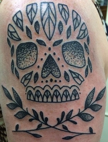 Skull with Dotwork