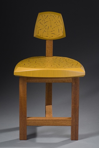 Yellow Children's Chair, front