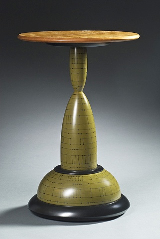 Chubby Olive Green End Table