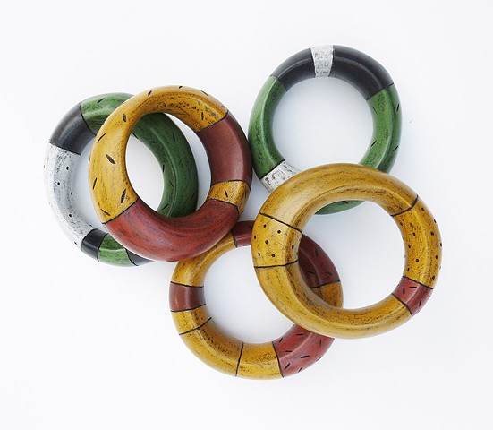 Wooden bracelets