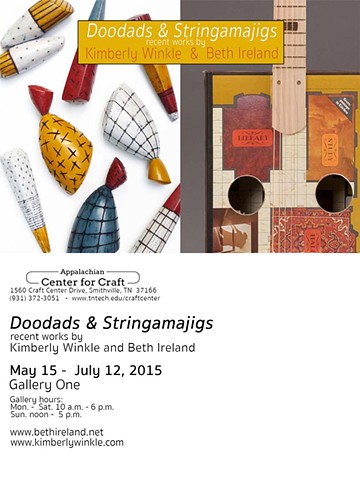 Doodads & Stringamajigs
recent works by Kimberly Winkle and Beth Ireland