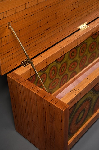 Detail, Green Scribble Blanket Chest