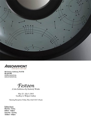 Solo Exhibition:  Festoon.  Arrowmont School of Arts and Crafts