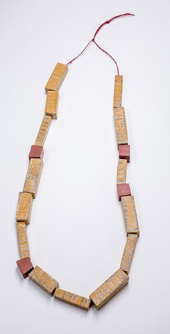 Wooden Blocks Necklace