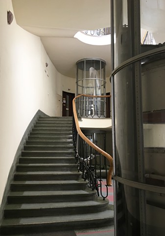 Bauhaus Apartment #2, Glass Elevator