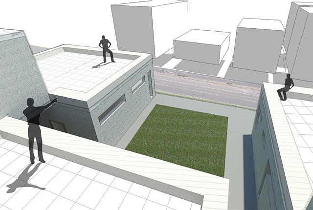modular housing roof terrace