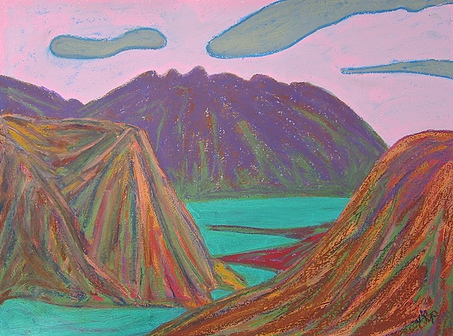 Bay and mountain