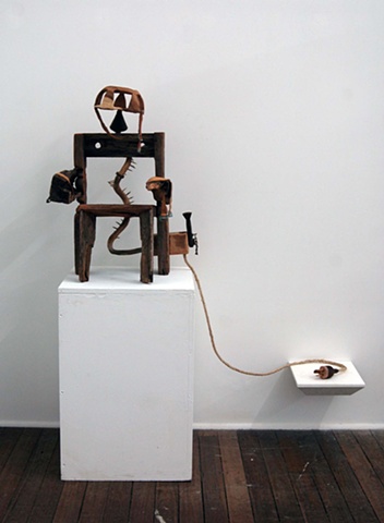 sculpture electric chair war toys