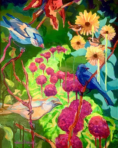 Yardbirds With Allium