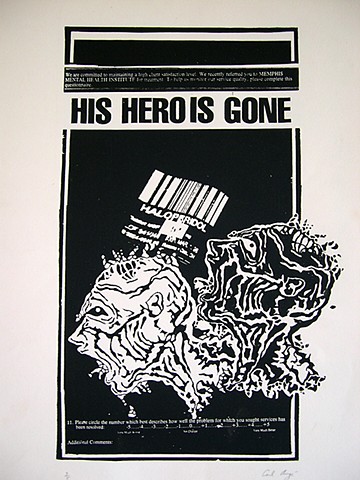 His Hero is Gone, Carl Auge Artwork, Fifteen Counts of Arson, Memphis, Punk, Hardcore, Todd Burdette