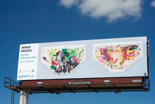 Untitled Underwear (Pair), Arts Council of Indianapolis Billboard Project, 2016-2017