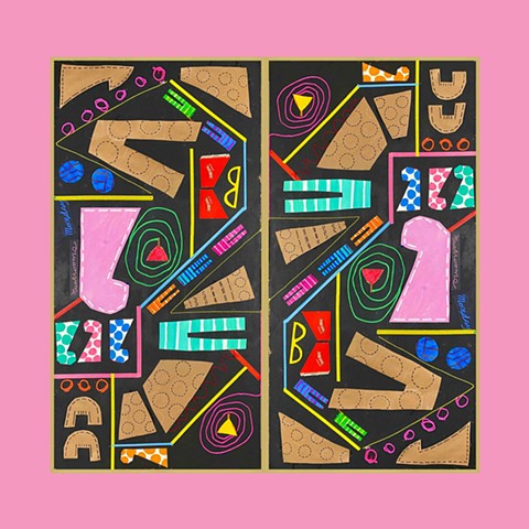 Circle Round , Lost and Found.....pink border